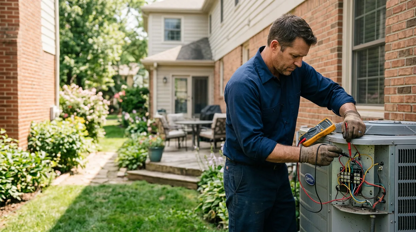 HVAC technician working near Buffalo, WY